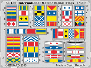 Eduard 53139 Pavillons de signalisation maritime internationaux 1/350