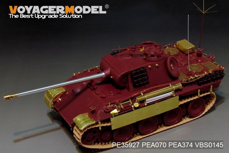 Maquette Voyager PE35927 Panther A allemand de la Seconde Guerre mondiale, version tardive, pour MENG TS-035, échelle 1/35  – image 4
