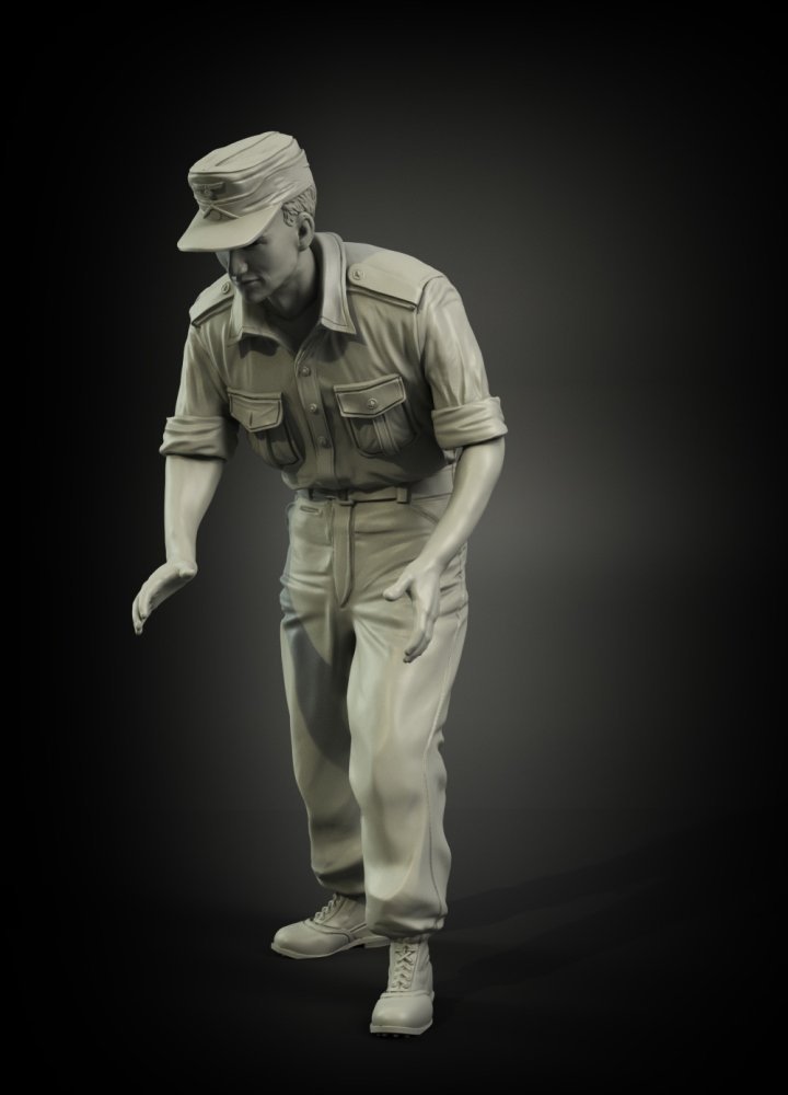 Panzer Art FI35-097 DAK tanker chargeant des munitions n° 2 1/35