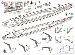 Kit de détail Very Fire VF700009 USS Missouri BB-63 pour maquette VeryFire au 1/700 – Bild 9