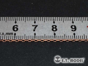 Chaînes ET modèle T-016 (2,0 mm * 1,0 mm Φ 0,2 mm, laiton)