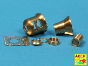 Aber 16L-08 Frein de bouche ancien pour le canon des premiers chars Tiger I et Tiger II (tourelle Porsche) / Frein de bouche ancien pour le canon de 8,8 cm des Tiger I et Tiger II (tourelle Porsche) allemands, échelle 1/16 – image 18