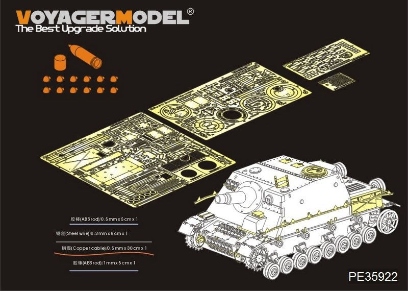 Voyager Model PE35922 WWII German Sturmpanzer IV Brummbar Late Version Basic For TAMIYA 35353 1/35