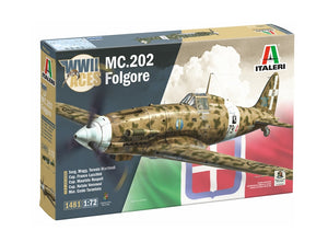 Italeri 1481 Macchi MC.202 Flogore &amp;quot;As&amp;quot; - 5 As de la Regia Aeronautica Versions 1/72