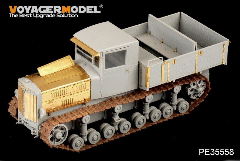 Tracteur d&amp;#39;artillerie soviétique Komintern de la Seconde Guerre mondiale, modèle Voyager PE35558, pour TRUMPETER 05540, échelle 1/35 – Bild 2