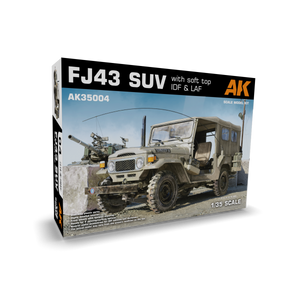 AK Interactive AK35004 FJ43 SUV AVEC TOIT SOUPLE IDF &amp;amp; LAF 1/35