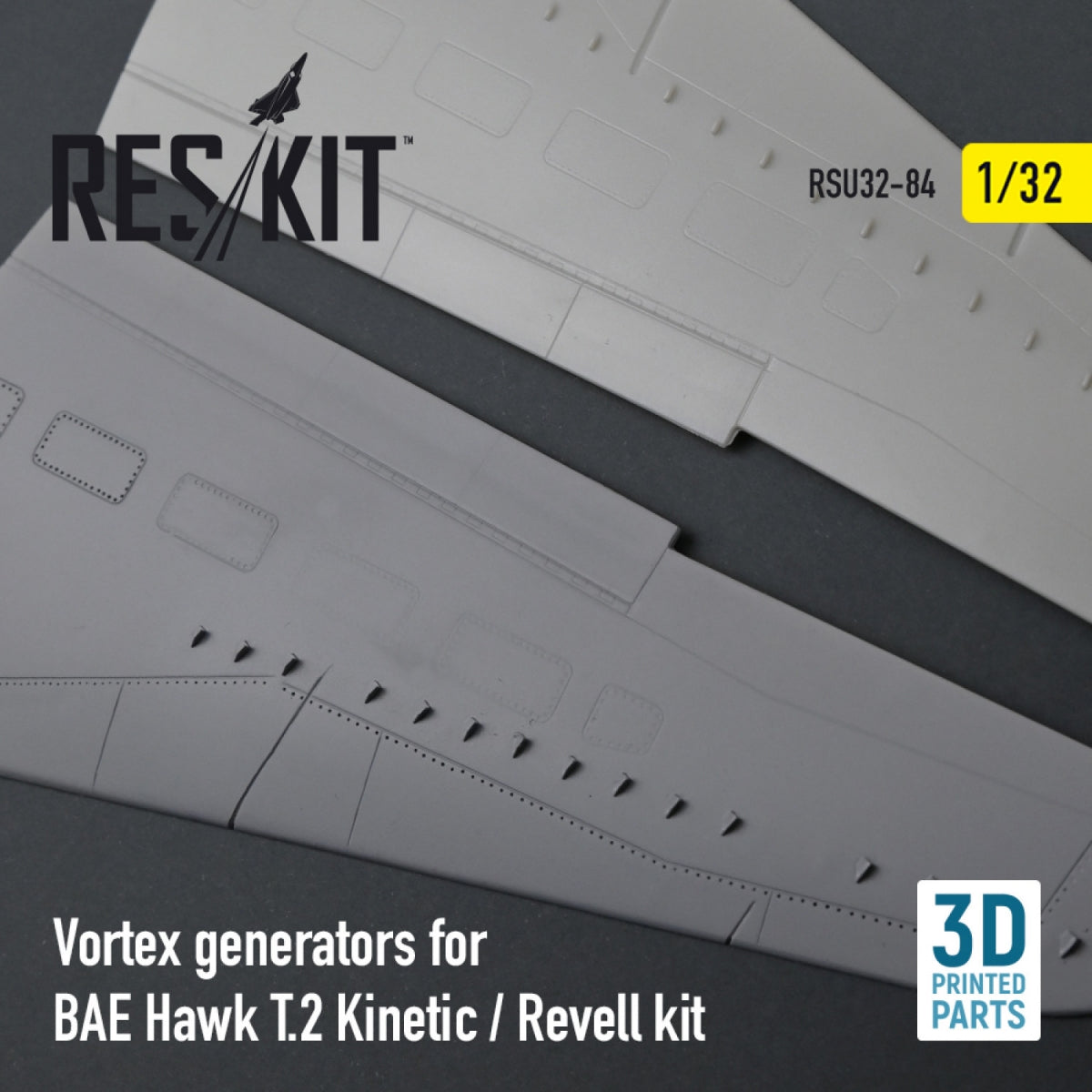 Générateurs de vortex RESKIT RSU32-0084 pour maquette BAE HAWK T.2 KINETIC / REVELL (impression 3D) 1/32 – immagine 2