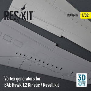 Générateurs de vortex RESKIT RSU32-0084 pour maquette BAE HAWK T.2 KINETIC / REVELL (impression 3D) 1/32 – immagine 2