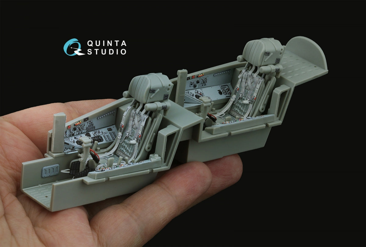 Intérieur imprimé en 3D et coloré du MiG-29UB (Trumpeter) de Quinta Studio QD32227, échelle 1/32 – immagine 13