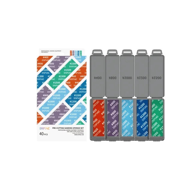 Ensemble d'éponges abrasives réutilisables DSPIAE DS3-S01