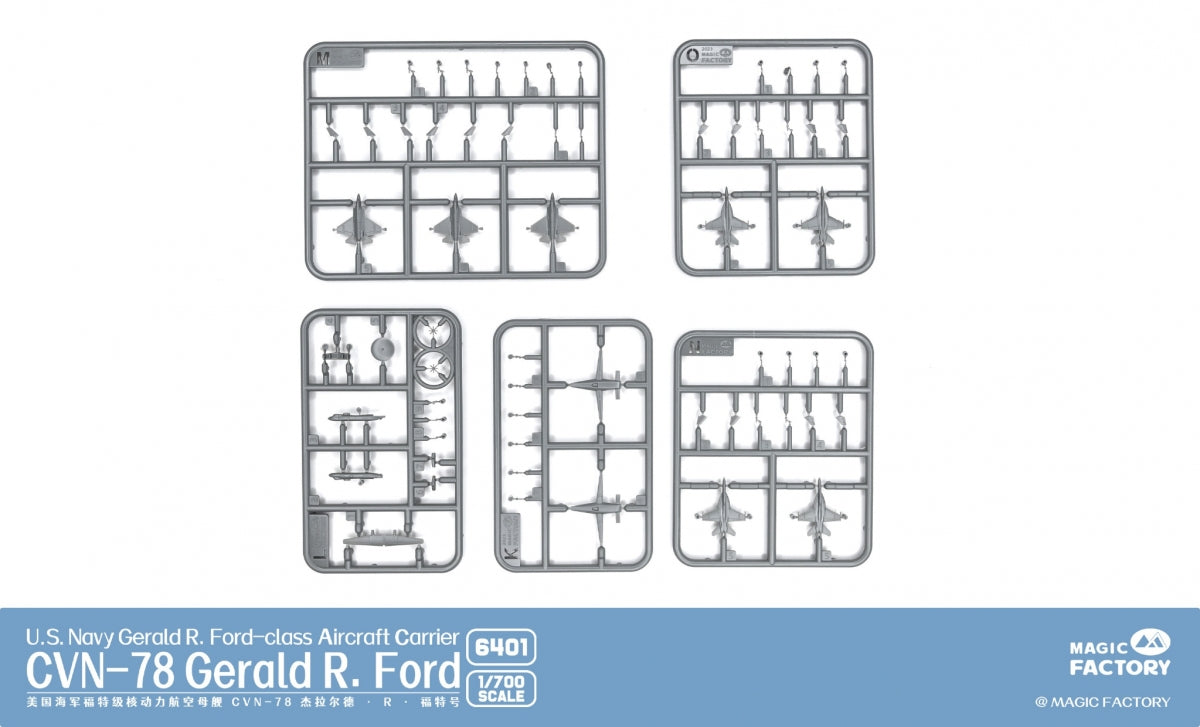 Magic Factory 6401 USS Gerald R. Ford (CVN-78) - Porte-avions de classe Gerald R. Ford de l&amp;#39;US Navy, échelle 1/700 – immagine 4