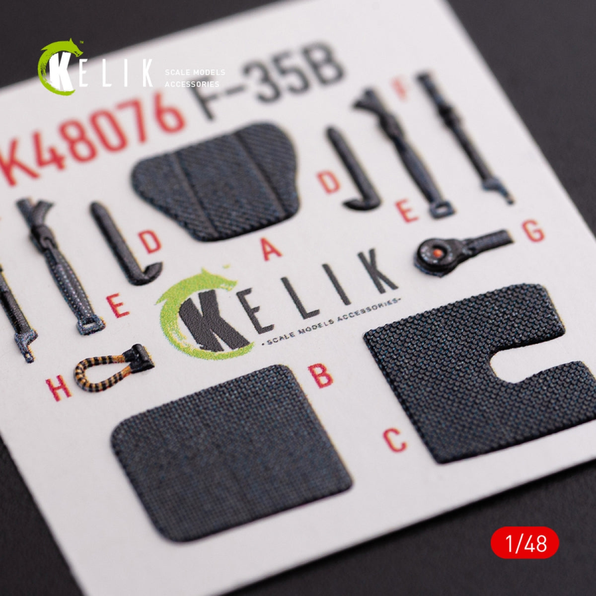 Décalcomanies 3D intérieures KELIK K48076 pour maquette Tamiya au 1/48 du F-35B – image 4