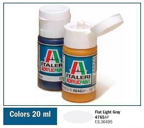 Italeri 4765AP Gris clair mat 20 ml