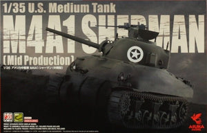 Asuka 35-010 Char moyen américain M4A1 Sherman Production moyenne 1/35