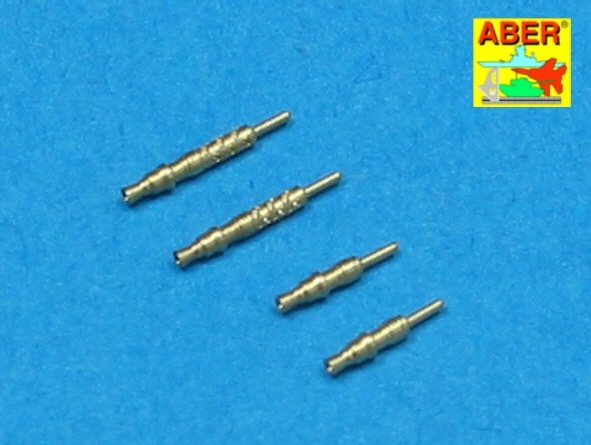 Aber A48 003 Jeu de 4 embouts de canon pour mitrailleuses d&amp;#39;avion allemandes MG 17 de 7,92 mm (1/48)