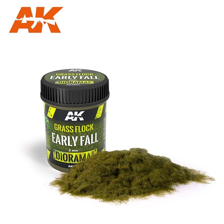 AK Interactive AK8221 FLOCODIL D&amp;#39;HERBE 2MM DÉBUT D&amp;#39;AUTOMNE