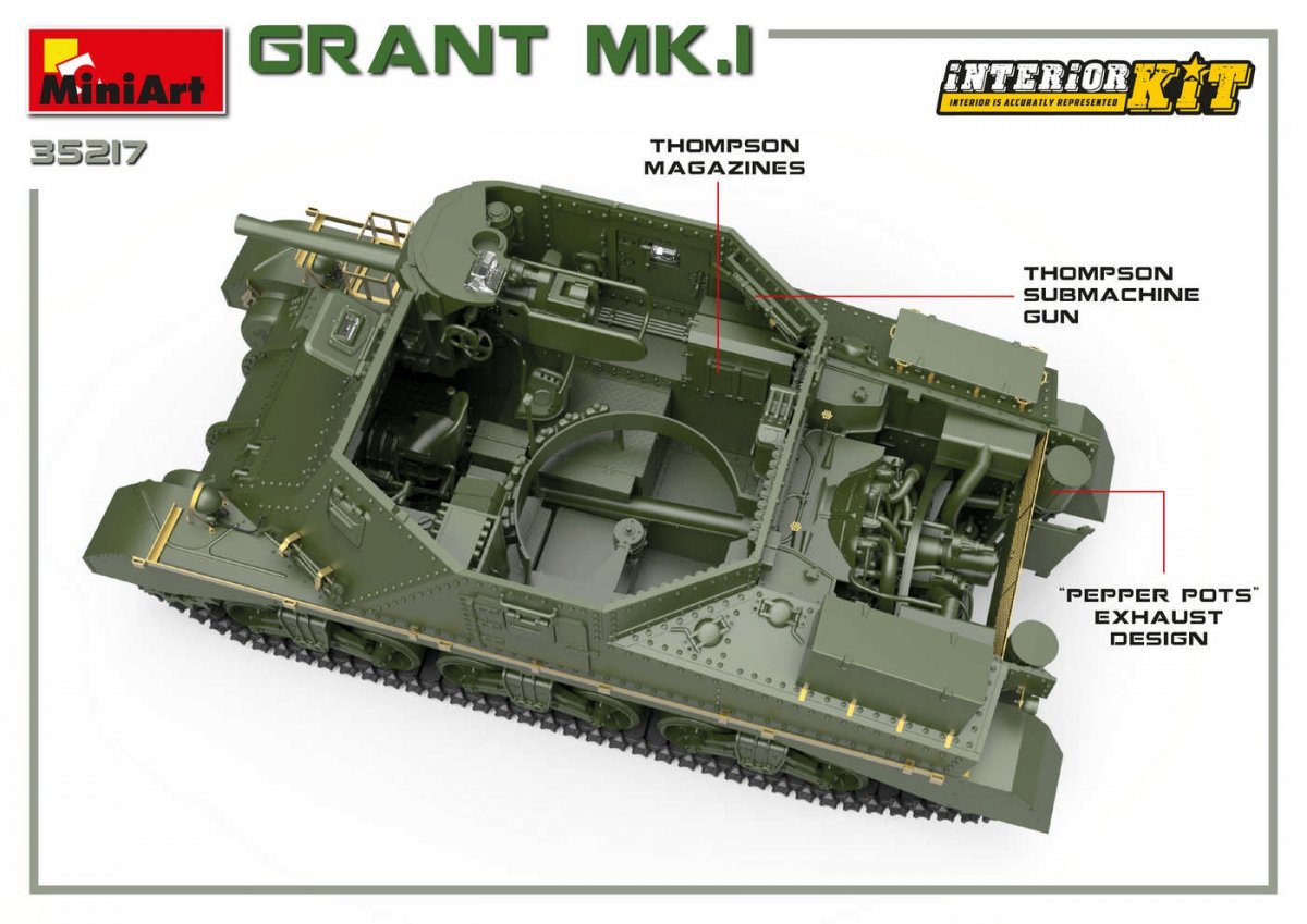 MiniArt 35217 Grant Mk.I avec intérieur 1/35 – image 10