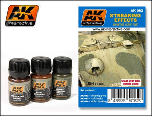 Ensemble d&amp;#39;effets de traînée AK062 d&amp;#39;AK Interactive