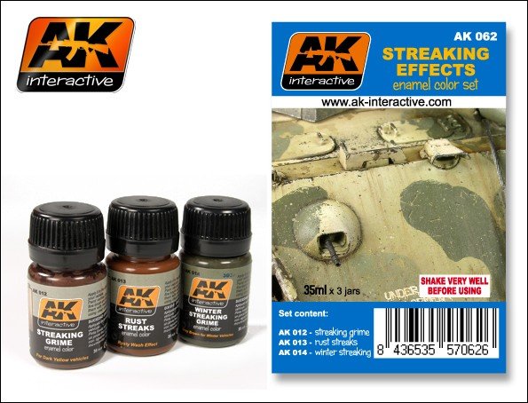 Ensemble d&amp;#39;effets de traînée AK062 d&amp;#39;AK Interactive