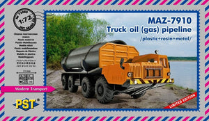 PST 72080 MAZ 7910 - Pipeline de pétrole (gaz) pour camions 1/72