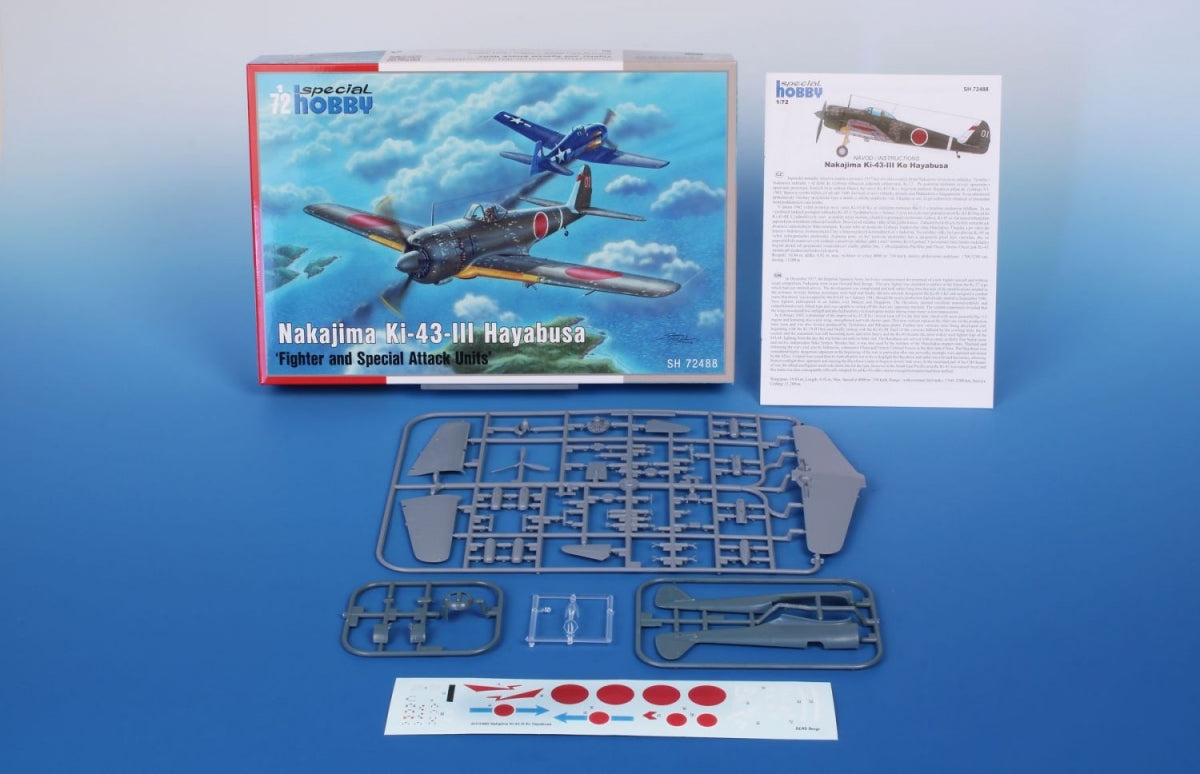 Special Hobby 72488 Nakajima Ki-43-III Hayabusa Fighter And Special Attack Units 1/72 – zdjęcie 3
