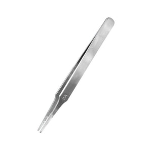 Pince à épiler plate arrondie en acier inoxydable Modelcraft PTW2185-2A (120 mm)