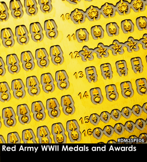 RADO Miniatures RDM35PE06 Red Army WW II Medals and Awards 1/35 – zdjęcie 2