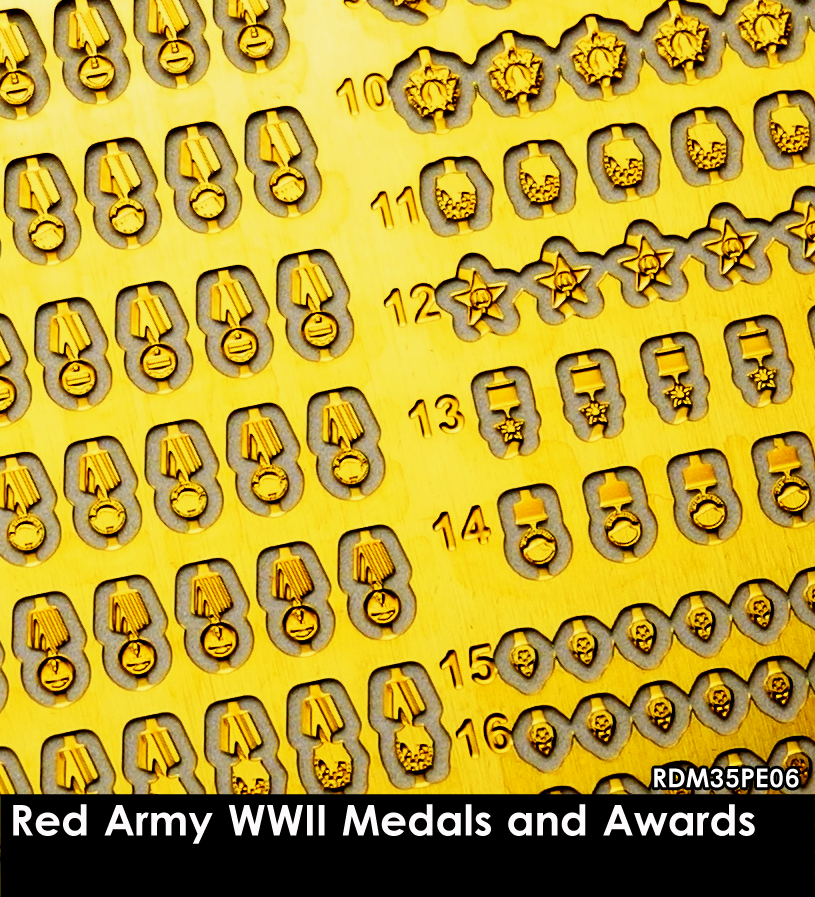 RADO Miniatures RDM35PE06 Red Army WW II Medals and Awards 1/35 – zdjęcie 2