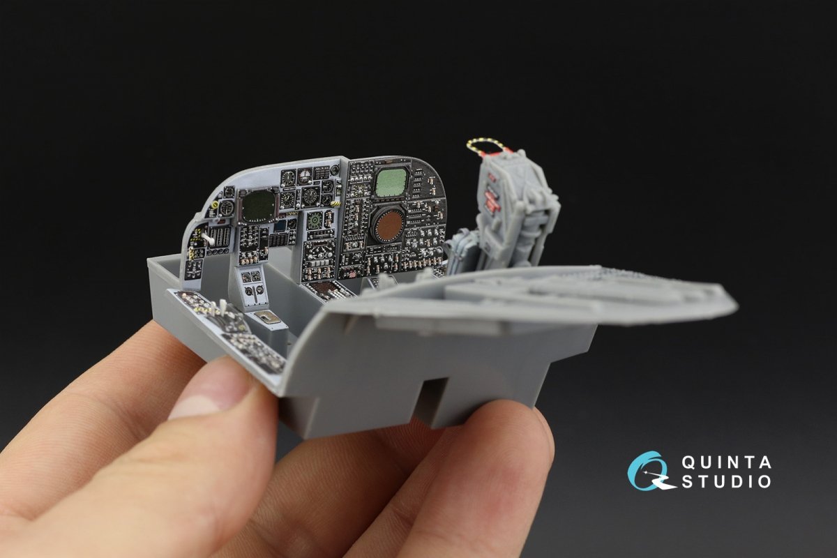 Intérieur imprimé en 3D et coloré sur papier décalcomanie Quinta Studio QD32107 A-6E TRAM Intruder (Trumpeter) 1/32 – image 8