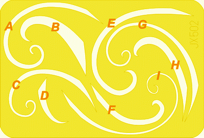 Eduard JX502 Spinner spirals 1/32