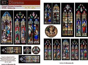 Accessoires imprimés RT-Diorama 35844 : Vitraux d’église 1/35