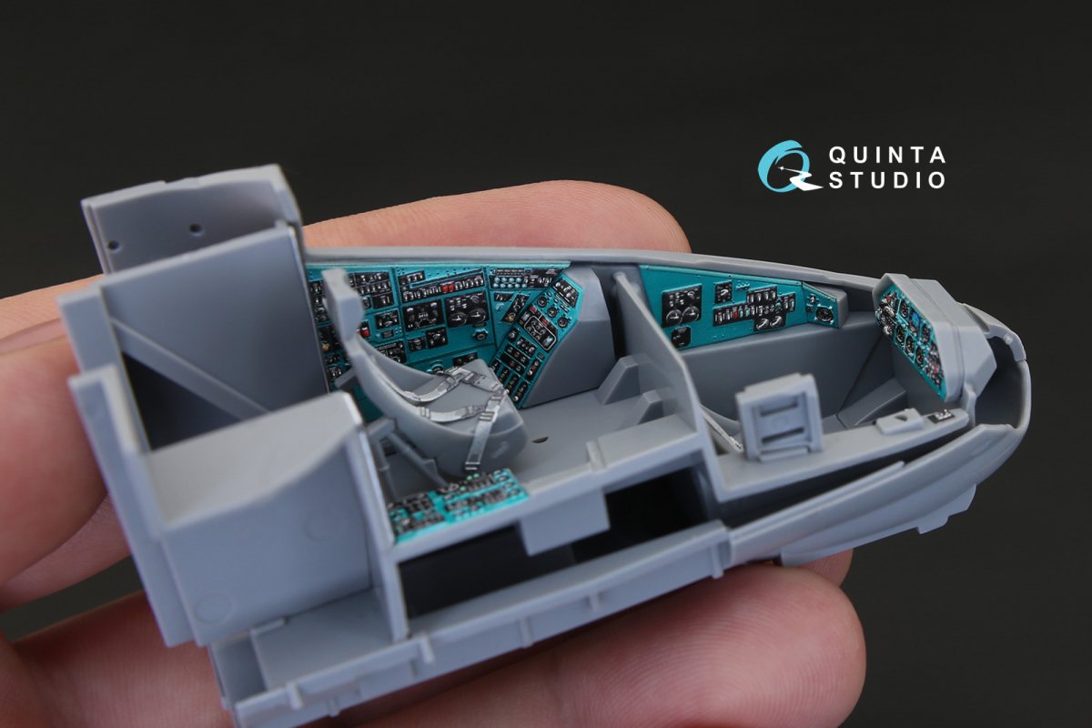 Intérieur imprimé en 3D et coloré sur papier décalcomanie Quinta Studio QD48155 Mi-24P (pour kit Zvezda) 1/48 – image 8