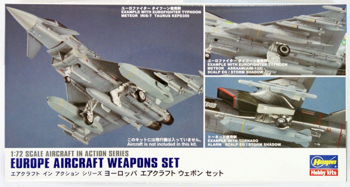 Ensemble d'armement pour avion Hasegawa X72-15 Europe (1/72)