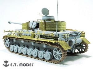 E.T. Model E35-290 WWII German Pz.Kpfw.IV Ausf.H w/Zimmerit Schurzen (Mid version) For DRAGON 1/35 – zdjęcie 4