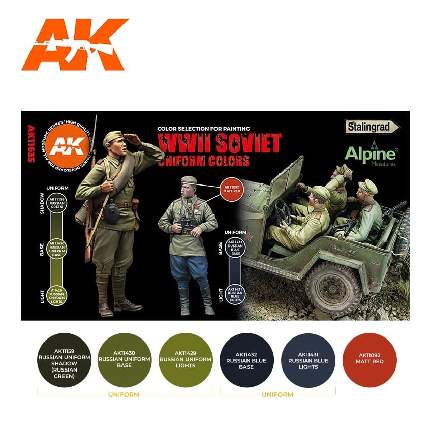 AK Interactive AK11635 COULEURS D&amp;#39;UNIFORME SOVIÉTIQUE DE LA SECONDE GUERRE MONDIALE  – imagen 2