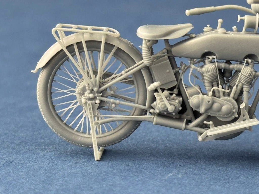 Copper State Models B32011 US Model J Military Motorcycle 1916-1918 1/32