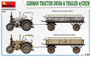 MiniArt 35314 Tracteur allemand D8506 et remorque avec équipage 1/35 – immagine 3
