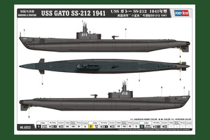 Hobby Boss 83523 USS GATO SS-212 1941 1/350 – image 3
