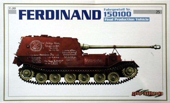 Cyber ​​​​Hobby 6436 FERDINAND Fahrgestell Nr.150100 Production finale (1/35)