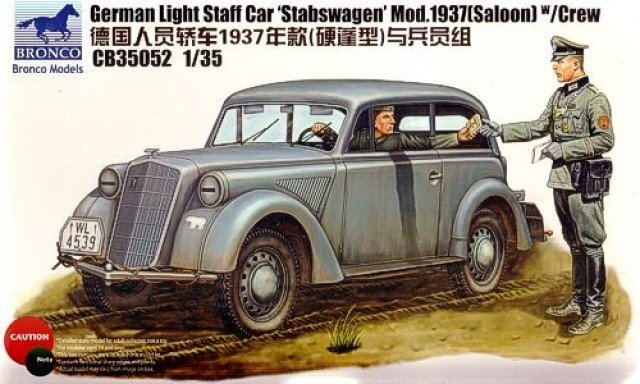 Bronco CB35052 Opel Stabswagen Mod.1937 avec équipage (1/35)