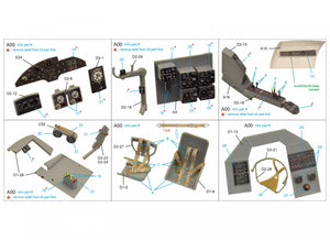 Intérieur imprimé en 3D et coloré sur papier décalcomanie (ICM) Quinta Studio QD48266 He 111H-3/H-6 1/48 – immagine 2