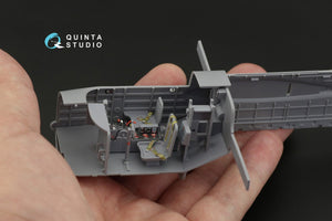 Intérieur imprimé en 3D et coloré sur papier décalcomanie Quinta Studio QD48258 A(B)-26B (ICM) 1/48 – immagine 9