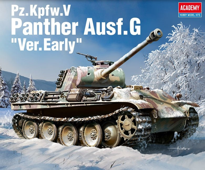 Maquette Academy 13529 Pz.Kpfw.V Panther Ausf.G Ver.Early 1/35