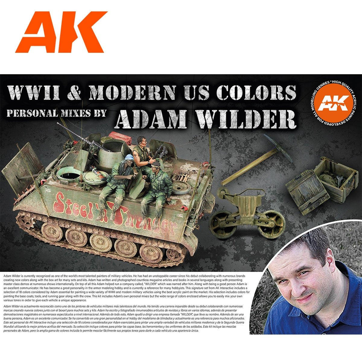 Coffret Signature AK Interactive AK11763 – Adam Wilder 3G (18 x 17 ml) – image 5