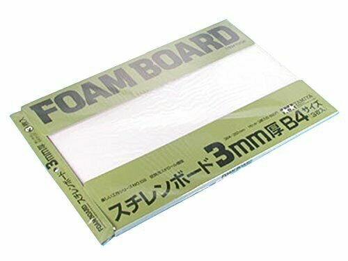 Tamiya 70138 Plaque de mousse 3 mm, 257 x 364 mm, lot de 3 pièces