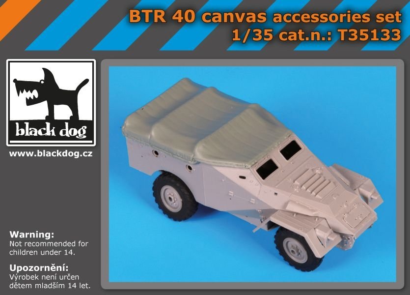 Ensemble d'accessoires Black Dog T35133 BTR 40 au 1/35