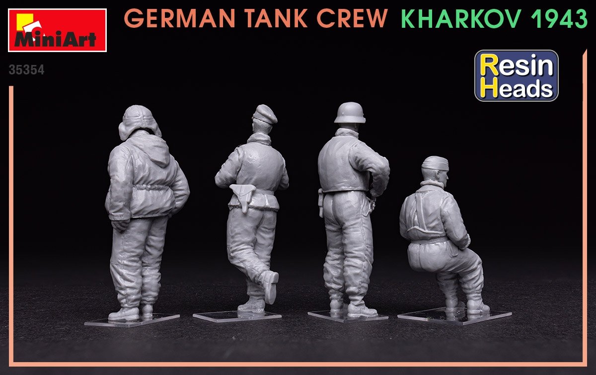 MiniArt 35354 Équipage de char allemand Kharkov 1943 (Têtes en résine) 1/35 – immagine 5