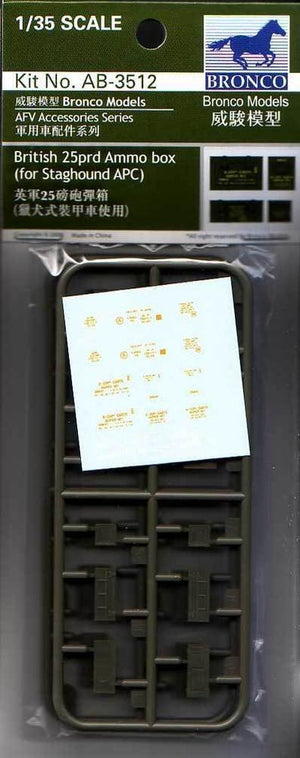 Coffret de munitions Bronco AB3512 25Prd 1/35