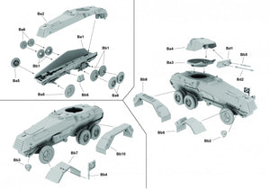 Premier véhicule blindé lourd allemand Sd.Kfz. 231 6-Rad PL064 1939 (échelle 1/72) – immagine 2
