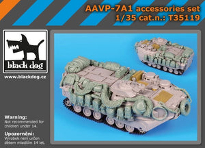 Ensemble d&amp;#39;accessoires Black Dog T35119 AAVP-7A1 au 1/35